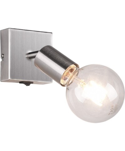 Ferramenta1.com | Faretto da parete vannes con interruttore acciaio sat. - PZ 1