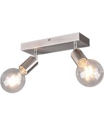 Ferramenta1.com | Barra 2 faretti vannes acciaio satinato - PZ 1