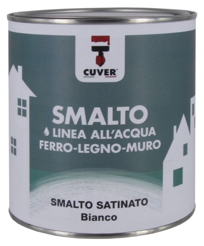 Ferramenta1.com | Smalto satin. allacqua cuver bianco 0,750 l - PZ 6