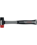 Ferramenta1.com | Crown mazzuola testa in gomma e nylon 30 mm cphhf-fha30 - PZ 1