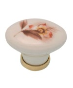 Ferramenta1.com | Pomolo porcellana ovale c/base f/13 24x34x25 mm - PZ 25