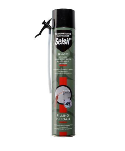 Ferramenta1.com | Selsil schiuma poliuret univers manuale 750 ml - PZ 12