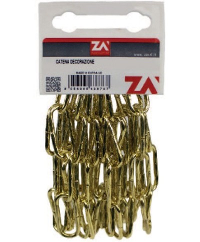Ferramenta1.com | Catena maglia lunga ritorta 4,0 mm 2,5 m bronz - PZ 1