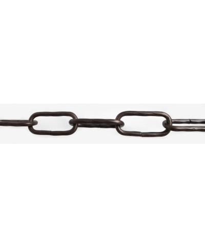 Ferramenta1.com | Catena maglia lunga ritorta 4,0 mm 2,5 m nero - PZ 1