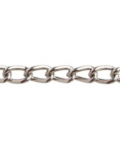 Ferramenta1.com | Catena maglia corta ritorta 3,0 mm 2,5 m nichel - PZ 1
