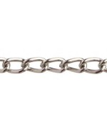 Ferramenta1.com | Catena maglia corta ritorta 3,0 mm 2,5 m nichel - PZ 1