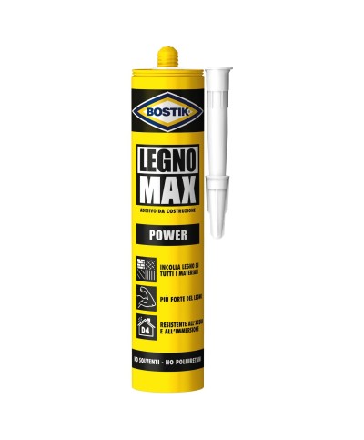 Ferramenta1.com | Bostik legno max power da 380 g cartuccia - PZ 1