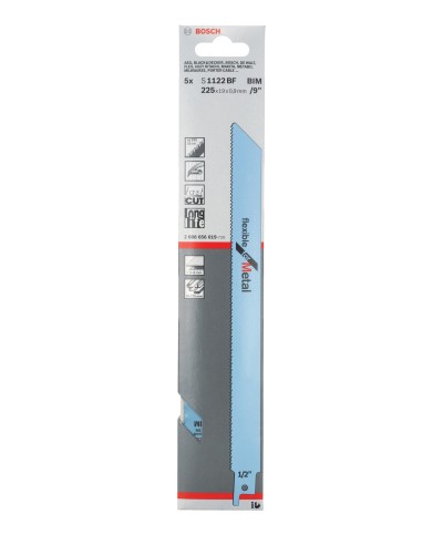 Ferramenta1.com | Bosch-a 5 lame s1122 bf per lamiera per sega - CF 1