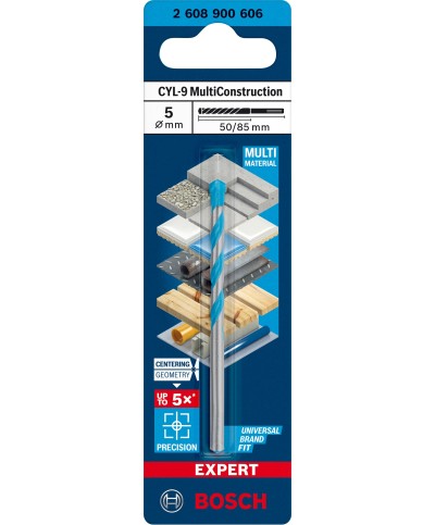 Ferramenta1.com | Bosch-a punta multiconstruction cyl-9   5x50/85 mm - PZ 5