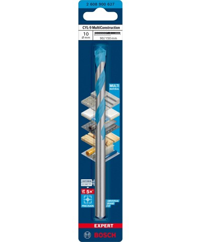 Ferramenta1.com | Bosch-a punta multiconstruction cyl-9 10x90/150 mm - PZ 5