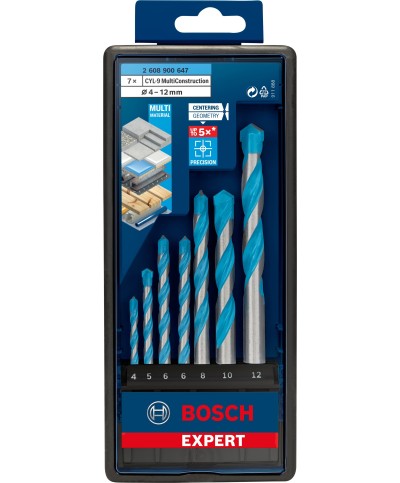 Ferramenta1.com | Bosch-a set 7 punte multiconstruction cyl-9 - CF 1