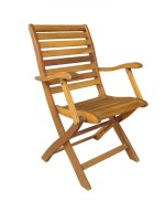 Ferramenta1.com | Sedia legno pieghevole con  braccioli cm 56x60x90 - PZ 2