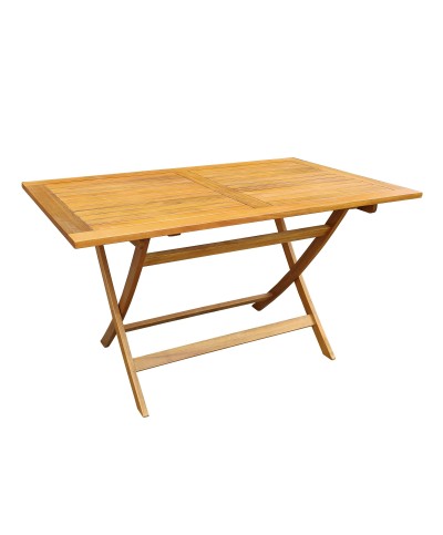 Ferramenta1.com | C tavolo legno rettangolare pieghevole cm 140x80x72 - PZ 1