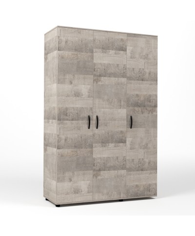 Ferramenta1.com | Kit armadio 3 ante 120x52x205 cm rovere plat.k355 - PZ 1