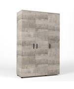 Ferramenta1.com | Kit armadio 3 ante 120x52x205 cm rovere plat.k355 - PZ 1