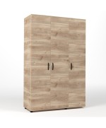 Ferramenta1.com | Kit armadio 3 ante 120x52x205 cm rovere m. k358 - PZ 1