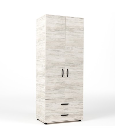 Ferramenta1.com | Kit armadio 2 ante + 2 cassetti 80x52x205 cm bianco ven.k083 - PZ 1