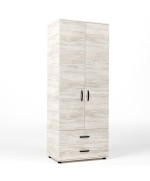 Ferramenta1.com | Kit armadio 2 ante + 2 cassetti 80x52x205 cm bianco ven.k083 - PZ 1