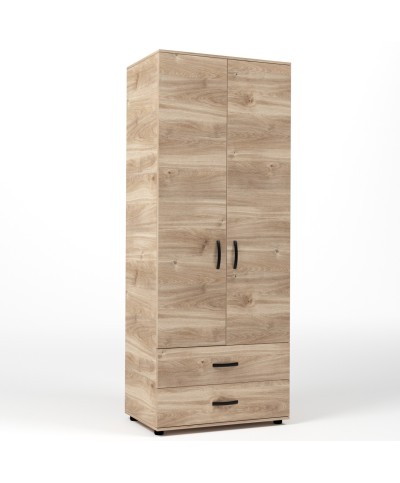 Ferramenta1.com | Kit armadio 2 ante + 2 cassetti 80x52x205 cm rovere m. k358 - PZ 1