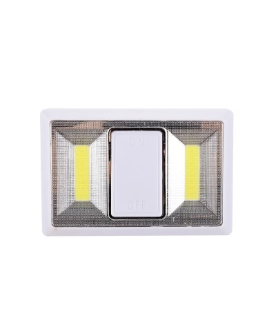 Ferramenta1.com | Interruttore luminoso a pile bianco - PZ 1