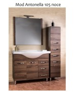 Ferramenta1.com | Mobile bagno antonella 2 ante + 3 cassetti 105 noce - PZ 1