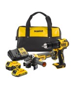 Ferramenta1.com | Dewalt kit trapano 18v 2ah+smerigliatr. 18v 4ah dck2081mdr - PZ 1