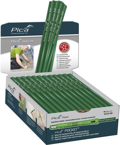 Ferramenta1.com | Display matita per carpentiere 240 mm da 100 pz - PZ 1