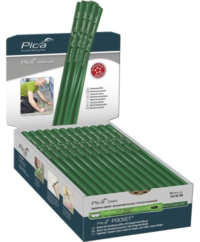 Ferramenta1.com | Display matita per carpentiere 300 mm da 100 pz - PZ 1