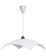 Ferramenta1.com | Lampada sosp simone 50x50 1xe27 vetro lastra bianco - PZ 1