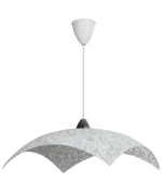 Ferramenta1.com | Lampada sosp daniel 50x50 1xe27 vetro lastra bianco - PZ 1