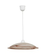 Ferramenta1.com | Lampada sosp duna 40 1xe27 alabastro tabacco - PZ 1