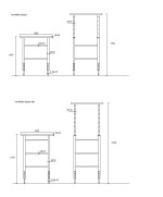 Ferramenta1.com | Cavalletto doppio regolabile 100-170 cm - PZ 1