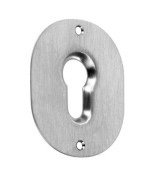 Ferramenta1.com | Bocchetta con incavo profilo europeo cromo - PZ 1