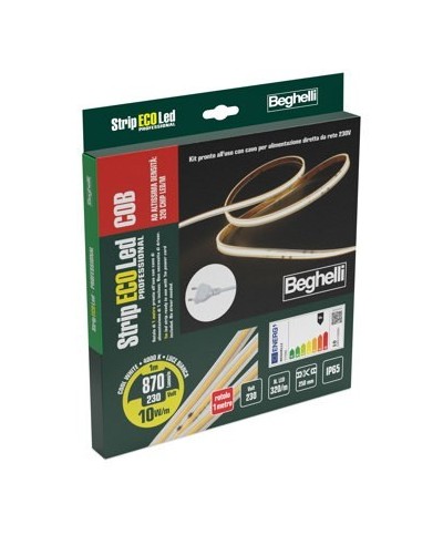 Ferramenta1.com | Beghelli strip led 230v-10w ip65-4000k - 1 m - PZ 1