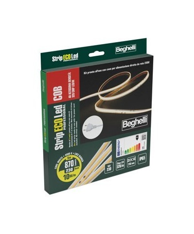 Ferramenta1.com | Beghelli strip led 230v-10w ip65-4000k - 5 m - PZ 1