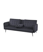 Ferramenta1.com | Divano prontoletto modern 3 posti grigio scuro - PZ 1
