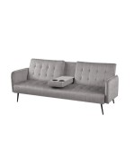 Ferramenta1.com | Divano prontoletto modern 3 posti grigio chiaro - PZ 1