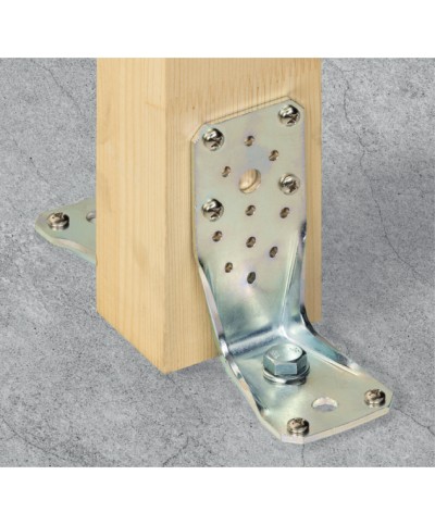 Ferramenta1.com | Piastra 754/cr angolare rinforzata 65x88x135 mm - PZ 10