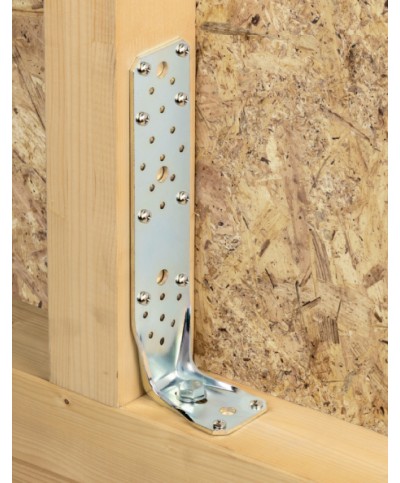 Ferramenta1.com | Piastra 764/cr angolare rinforzata 65x88x285 mm - PZ 5