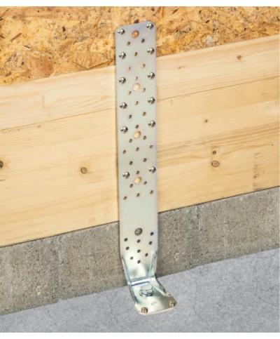 Ferramenta1.com | Piastra 764/cr angolare rinforzata 65x88x450 mm - PZ 5