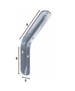 Ferramenta1.com | Reggimensola acciaio 2522 bianco 350 mm - PZ 10