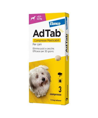 Ferramenta1.com | Adtab compresse masticabili per cani 2,5 - 5,5 kg - PZ 1