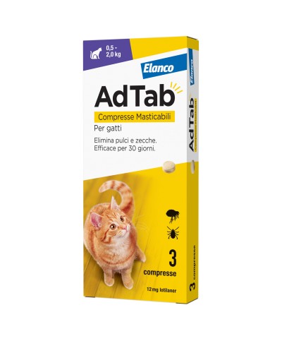 Ferramenta1.com | Adtab compresse masticabili per gatti 0,5-2,0 kg - PZ 1