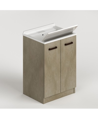 Ferramenta1.com | Laundry lavatoio 2a 61x50x86 cm argilla - PZ 1