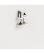 Ferramenta1.com | Laundry coppia mensole 45x23 cm bianco frass - CF 1