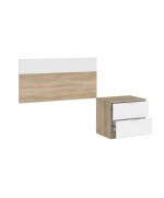 Ferramenta1.com | Kit testiera letto sing+comodino bian artik rov - PZ 1