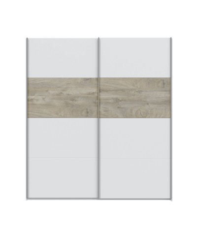 Ferramenta1.com | Kit armadio 2 ante scorr 180x60x200 cm bia art rov - PZ 1