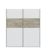 Ferramenta1.com | Kit armadio 2 ante scorr 180x60x200 cm bia art rov - PZ 1