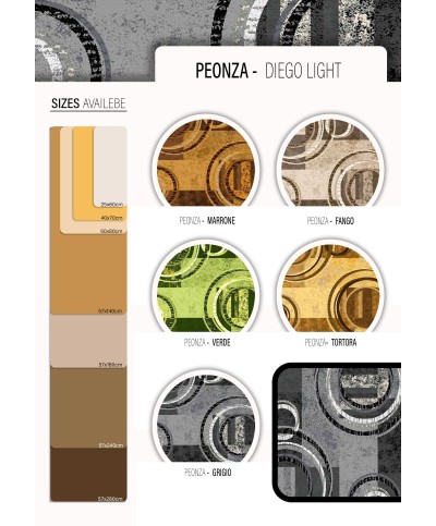 Ferramenta1.com | Tappeto cucina peonza 57x180 cm assortito - PZ 10