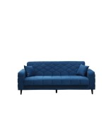 Ferramenta1.com | Divano prontoletto 3p melisa velluto 82-003 blu - PZ 1